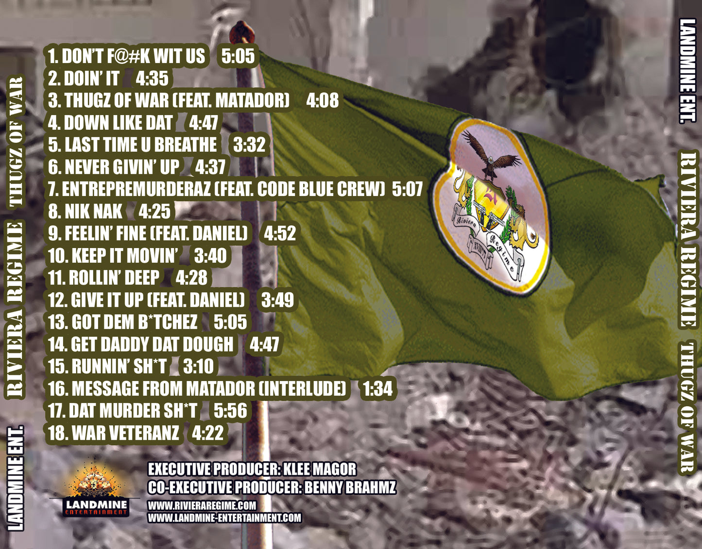 Riviera Regime - THUGZ OF WAR - CD Album